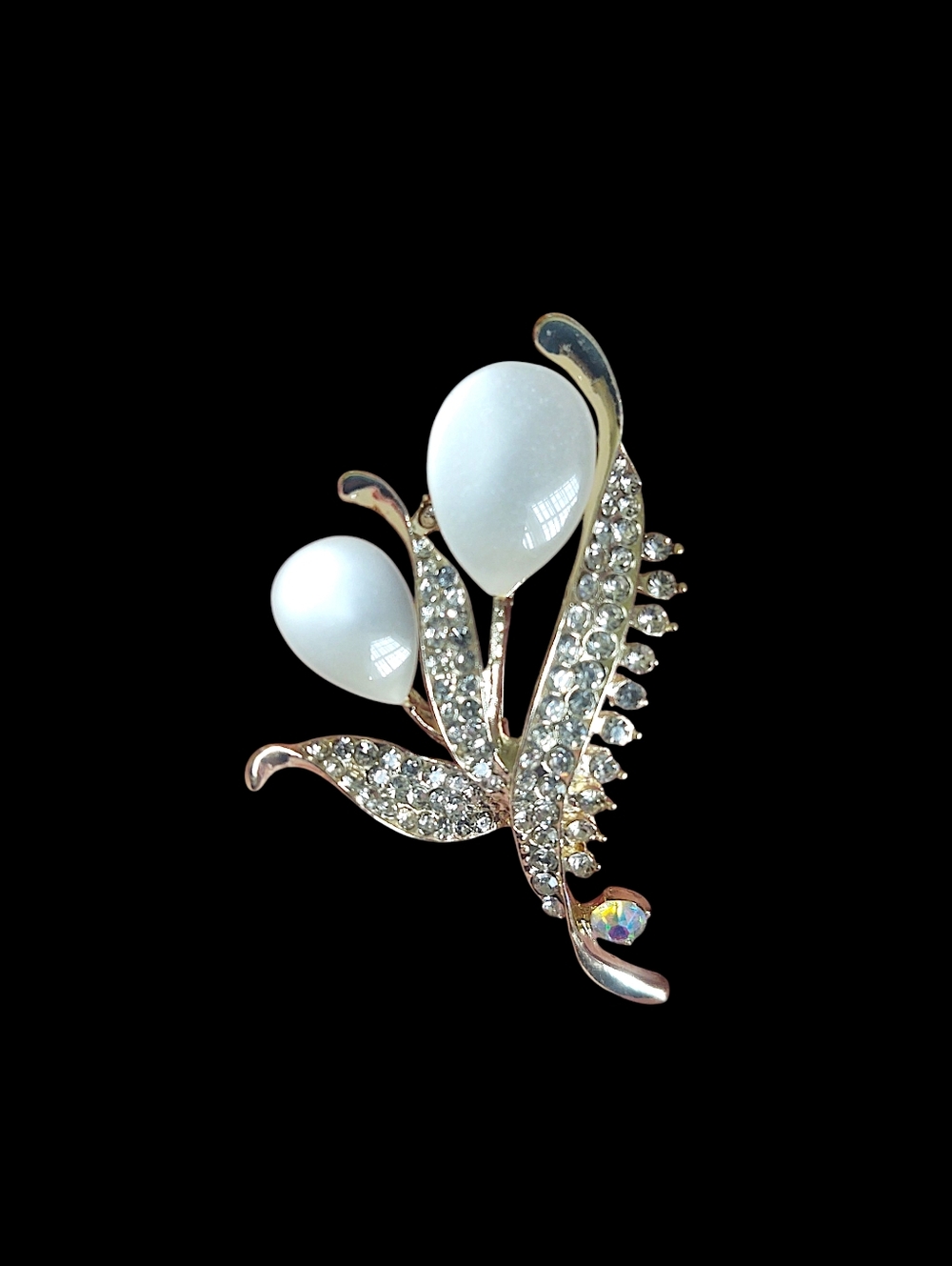 Opalescent Floral Brooch
